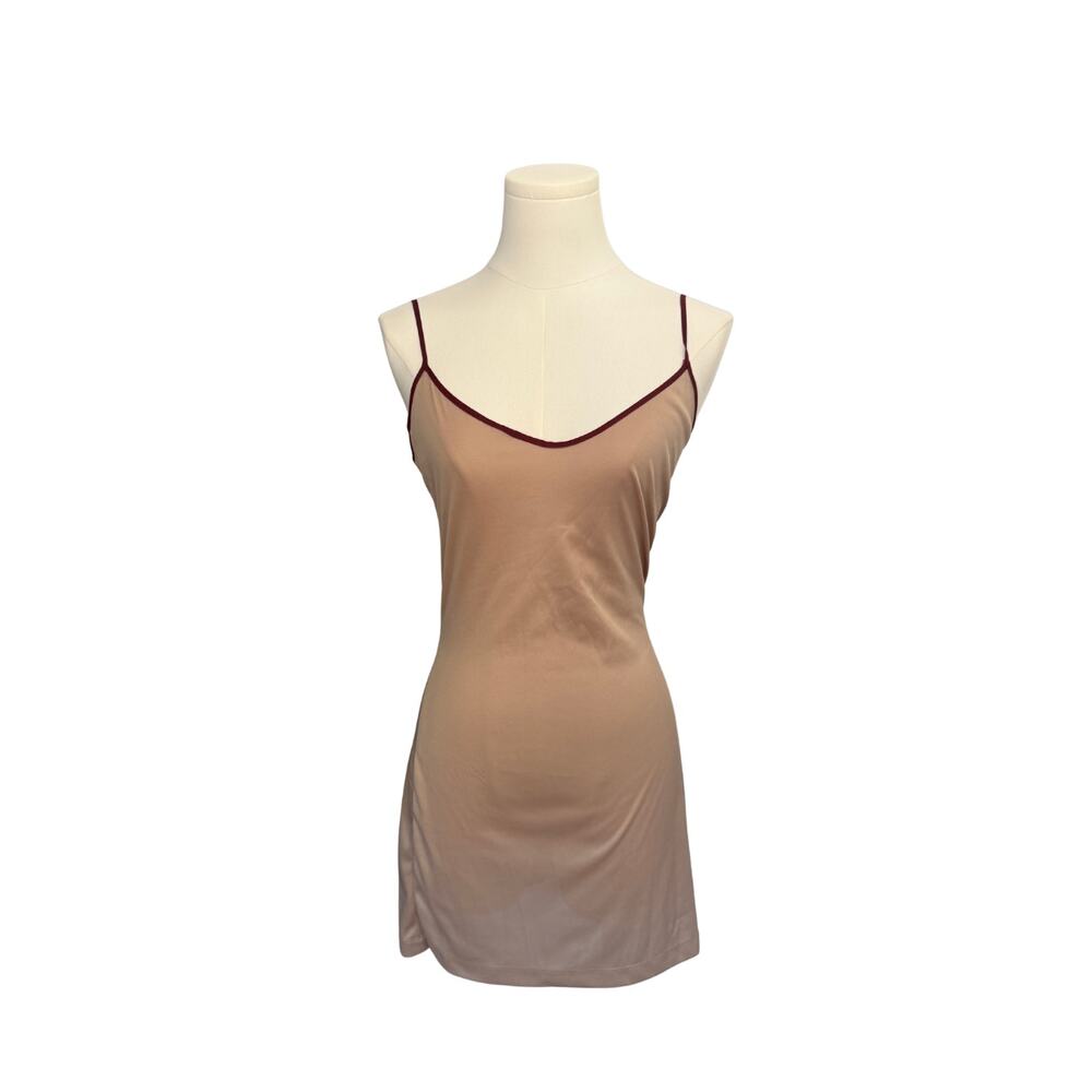 Vintage Betsey Johnson Velvet Burnout Slip Dress Floral Silk Rayon S - Picture 5 of 10